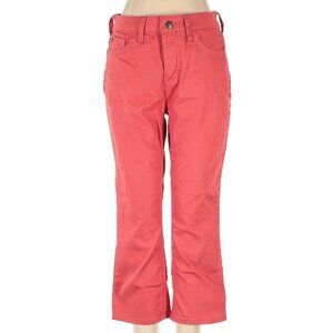Lee® Women's Denim Capri Mid Rise Jeans 4M Stretch NEW with tags Poppy Coral